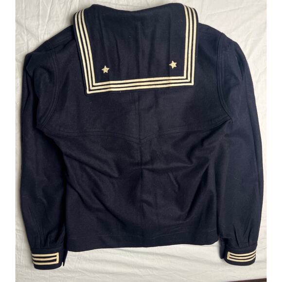 1940s WW2 US Navy Coast Guard Blue Wool Uniform Cracker Jack Sailor 38R - Picture 2 of 6